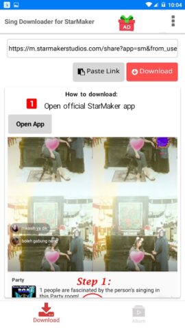 Sing Downloader for Starmaker для Android — скриншот 1