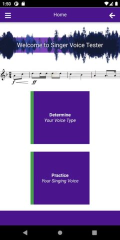 Singer Voice Tester для Android — скриншот 1