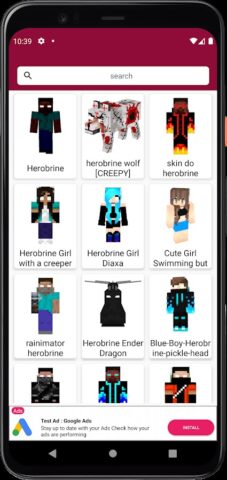Skin de Herobrine Minecraft для Android — скриншот 5