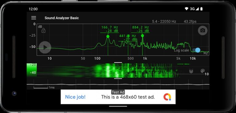 Sound Analyzer Basic для Android — скриншот 4