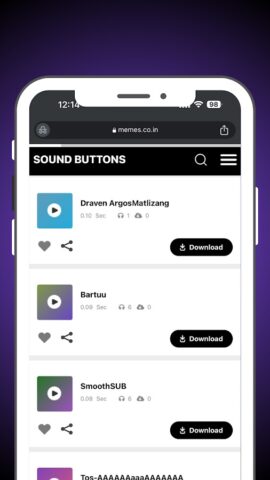 Sound Buttons: Instant Sounds для Android — скриншот 2
