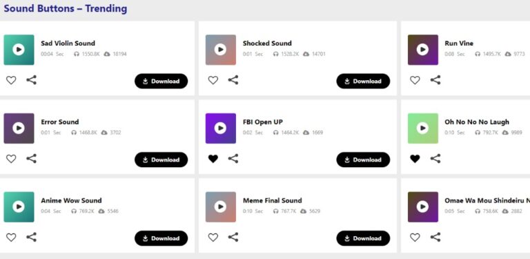 Sound Buttons: Instant Sounds для Android — скриншот 5