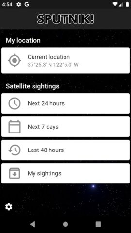 Sputnik! для Android — скриншот 1