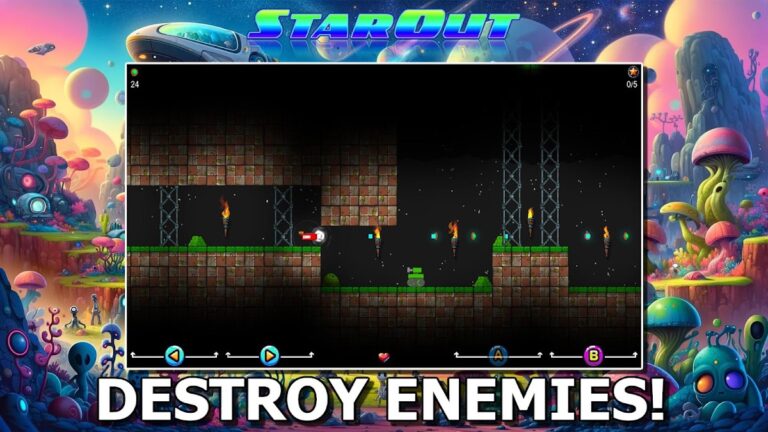 StarOut — Space Adventure для Android — скриншот 1