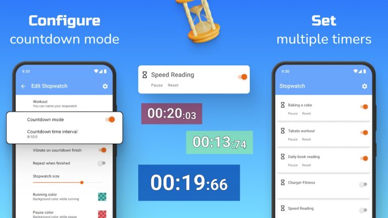 Секундомер поверх приложений для Android — скриншот 2
