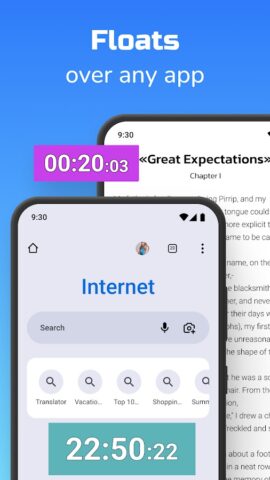 Секундомер поверх приложений для Android — скриншот 4