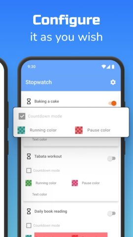 Секундомер поверх приложений для Android — скриншот 5