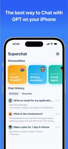 Superchat — Delightful AI Chat для iOS — скриншот 1