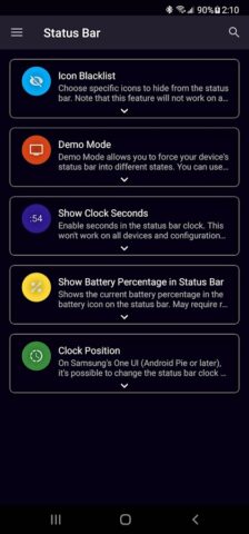 SystemUI Tuner для Android — скриншот 3