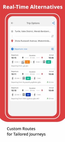 Tbilisi Transport для iOS — скриншот 2
