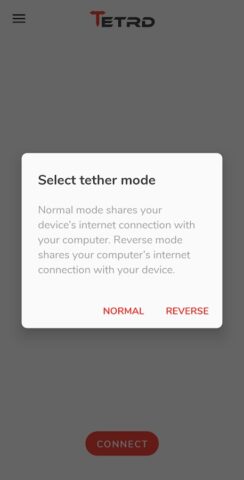 Tetrd: USB Universal Tethering для Android — скриншот 1