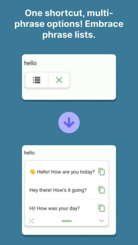 Text Expander — Texpand для Android — скриншот 3
