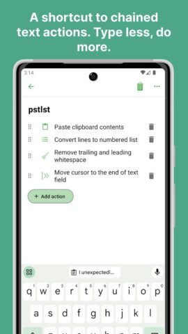 Text Expander — Texpand для Android — скриншот 5