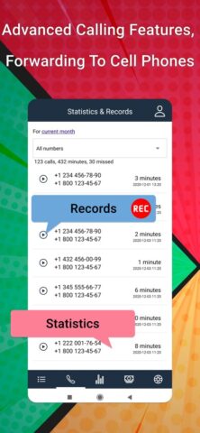 Toll-free 1-800 virtual number для iOS — скриншот 2