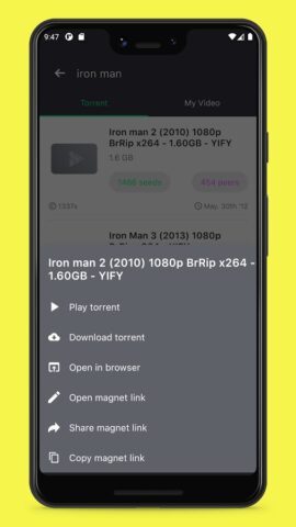 Torrent Video Player для Android — скриншот 5
