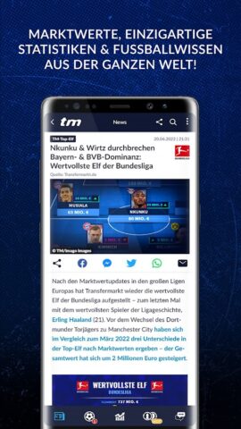 Transfermarkt Fußballdatenbank для Android — скриншот 2