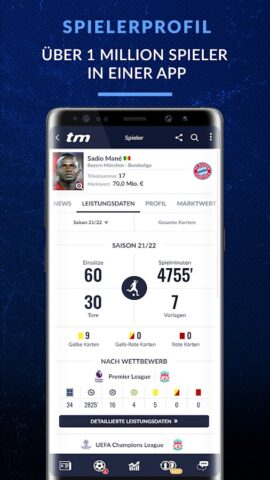 Transfermarkt Fußballdatenbank для Android — скриншот 3