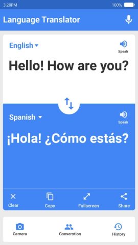 Переводчик: фото, текст, голос для Android — скриншот 3