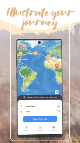 TravelRoute: My Journey Boast для Android — скриншот 1
