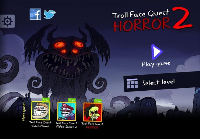Troll Face Quest: Horror 2 для Android — скриншот 1