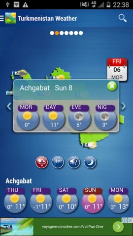 Turkmenistan Weather для Android — скриншот 3
