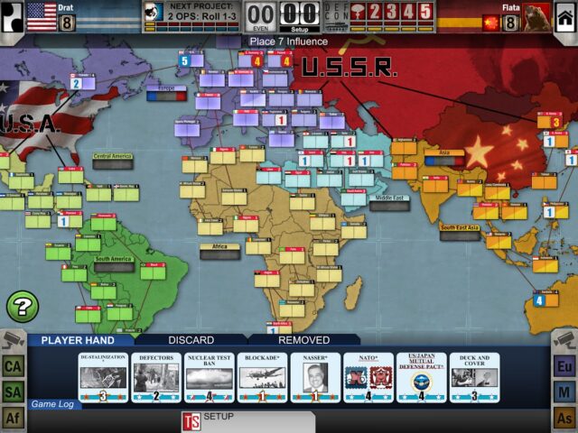 Twilight Struggle для Android — скриншот 1