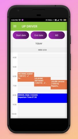 UP.TAXI CHAUFFEUR для Android — скриншот 1