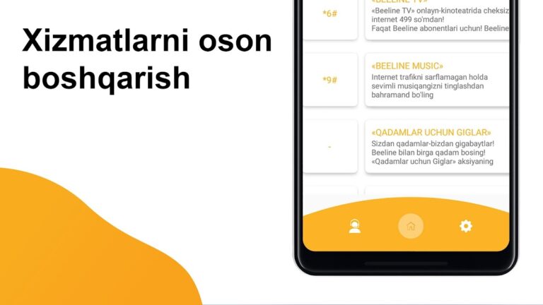 USSD Mobile — Mobiuz Uzmobile для Android — скриншот 5