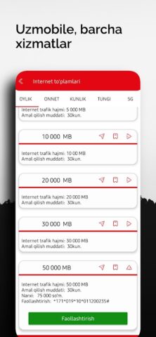 USSD kodlar для Android — скриншот 4