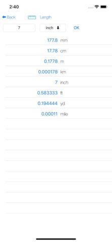 U Конвертер величин для iOS — скриншот 2