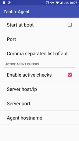 Unofficial Zabbix Agent для Android — скриншот 2