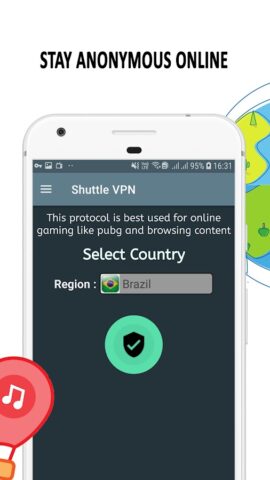 VPN Shuttle: Быстрый & Безопас для Android — скриншот 2