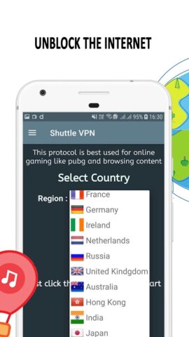 VPN Shuttle: Быстрый & Безопас для Android — скриншот 4