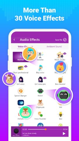 Изменитель Голоса с Эффектами для Android — скриншот 2