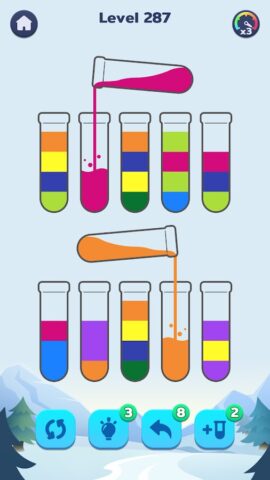 Сортировка Воды Головоломка для Android — скриншот 1