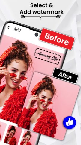 Водяной знак на фото для Android — скриншот 1