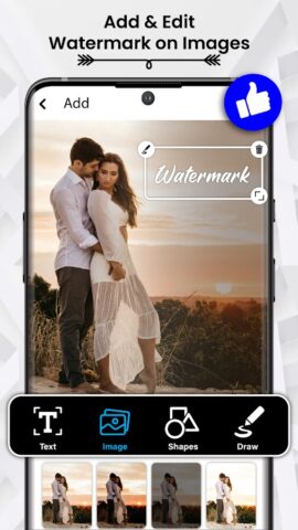 Водяной знак на фото для Android — скриншот 2