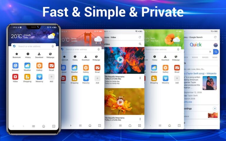 Веб-браузер и Web Explorer для Android — скриншот 1