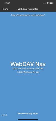 WebDAV Navigator для iOS — скриншот 2
