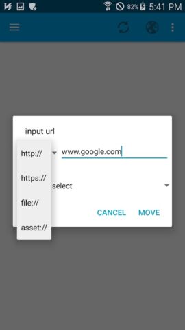 WebView Test для Android — скриншот 2