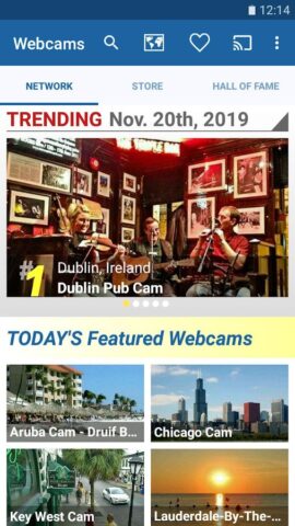 Webcams для Android — скриншот 1