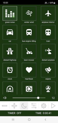 Генератор белого шума для Android — скриншот 2
