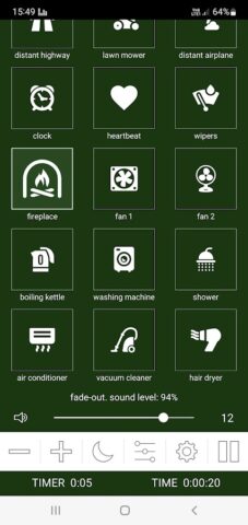 Генератор белого шума для Android — скриншот 3