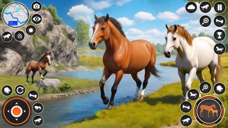 Wild Horse Family Simulator 3D — скриншот 1