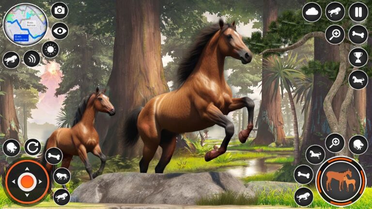 Wild Horse Family Simulator 3D — скриншот 2