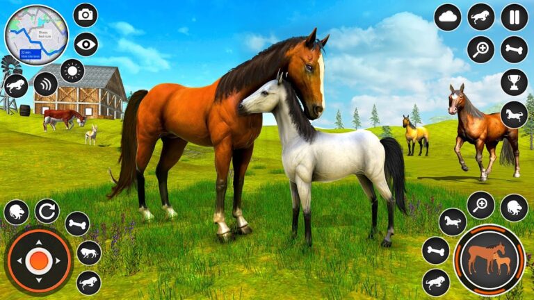 Wild Horse Family Simulator 3D — скриншот 3