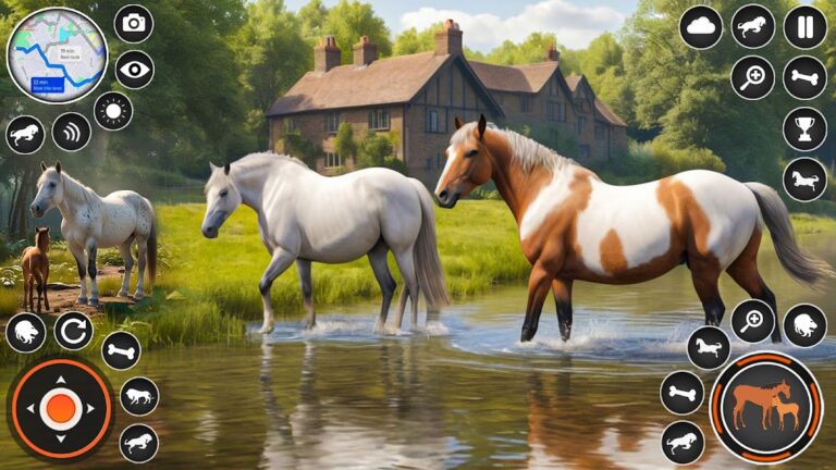 Wild Horse Family Simulator 3D — скриншот 4