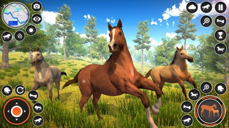 Wild Horse Family Simulator 3D — скриншот 5