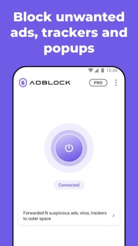 Wize AdBlock VPN для Android — скриншот 1