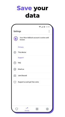 Wize AdBlock VPN для Android — скриншот 4